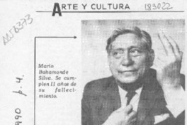 Rinden homenaje al escritor Bahamonde  [artículo].