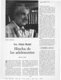 Hincha de los adolescentes  [artículo] Rebeca Uribe.