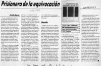 Prisionera de la equivocación  [artículo] Camilo Marks.