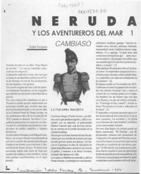Neruda y los aventureros del mar, Cambiaso  [artículo] Sofía Vergara.