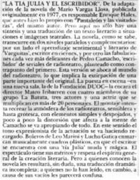 La tía Julia y el escribidor