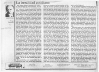 La irrealidad cotidiana  [artículo] Jorge Edwards.