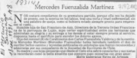 Mercedes Fuenzalida Martínez  [artículo] María Esperanza Reyes de Arteaga.