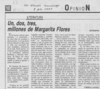 Un, dos, tres, millones de Margarita flores
