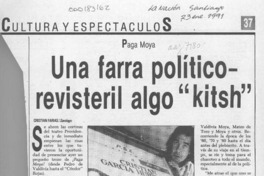 Una farra político-revisteril algo "kitsh"  [artículo] Cristián Farías.