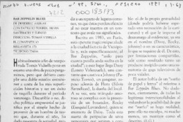 Bar Zeppelin blues  [artículo] E. G.