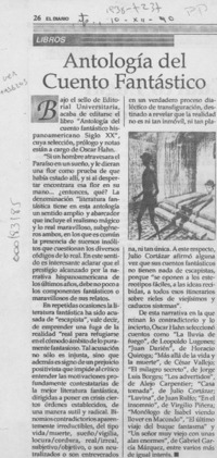 Antología del cuento fantástico