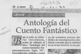 Antología del cuento fantástico