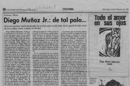 Diego Muñoz Jr., de tal palo --  [artículo] Filebo.