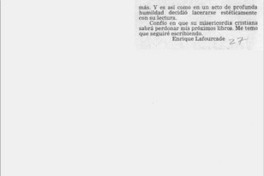 Crítica literaria  [artículo] Enrique Lafourcade.