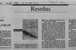 Conversaciones con la poesía chilena  [artículo] Sonia Quintana.