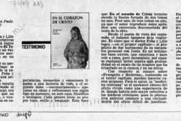 En el corazón de Cristo  [artículo] María Ester Roblero.