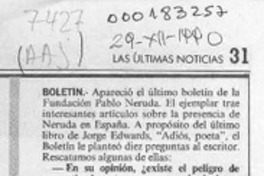 Boletín  [artículo].