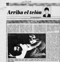 Arriba el telón  [artículo] Yolanda Montecinos.