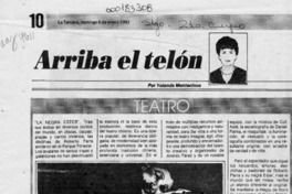 Arriba el telón  [artículo] Yolanda Montecinos.