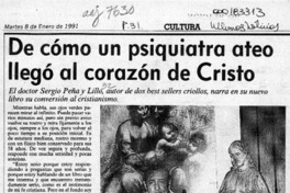 De cómo un psiquiatra ateo llegó al corazón de Cristo  [artículo] Paola Castillo.