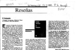 El embajador  [artículo] María Ester Martínez Sanz.