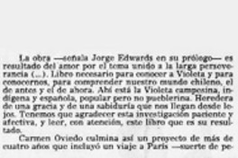 E. Universitaria publicó biografía de Violeta Parra  [artículo].