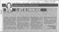 El arte de comunicarse  [artículo] M. Teresa Herreros.