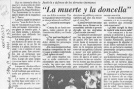 "La Muerte y la doncella"  [artículo].