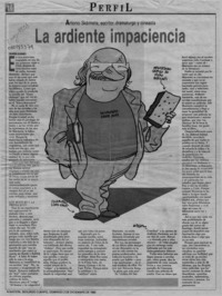 La ardiente impaciencia  [artículo] Eduardo Olivares.