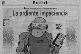 La ardiente impaciencia  [artículo] Eduardo Olivares.