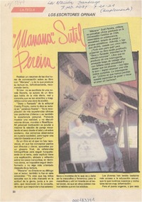 "Manana" Sutil Pereira  [artículo] Nira Reyes Morales.