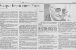 Scarpa, impar entre pares