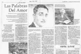 Las palabras del amor  [artículo] Carmen Ortúzar.
