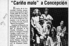 "Cariño malo" a Concepción  [artículo].