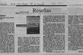 Tiempo de caminar  [artículo] María Ester Roblero.