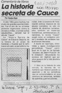 La historia secreta de Cauce  [artículo] Nadya Rojo.