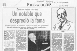 Un Notable que despreció la fama  [artículo].