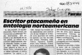Escritor atacameño en antología norteamericana  [artículo].