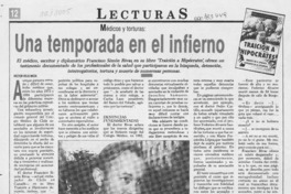 Una temporada en el infierno  [artículo] Héctor Velis Meza.