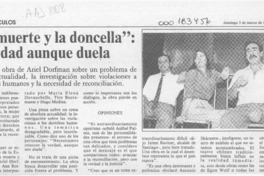 "La Muerte y la doncella", la verdad aunque duela  [artículo].