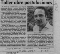 Taller abre postulaciones  [artículo].