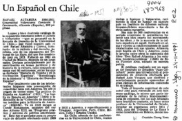 Un español en Chile  [artículo] Cristián Garay Vera.