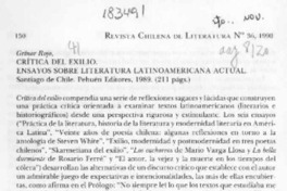 Crítica del exilio