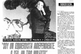 "Soy un izquierdista independiente, o sea, un tipo molesto"  [artículo] Aristóteles España.