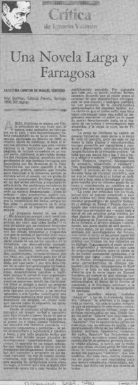Una novela larga y farragosa