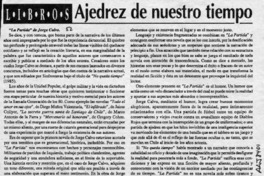 Ajedrez de nuestro tiempo  [artículo] Ramón Díaz Eterovic.