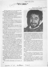 "En gris"  [artículo] Ernesto Vásquez Méndez.