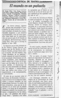 El mundo es un pañuelo  [artículo] Eduardo Guerrero.