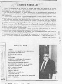 Andrés Sabella  [artículo] Eduardo Díaz Espinoza.