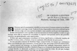 De Galileo a Einstein