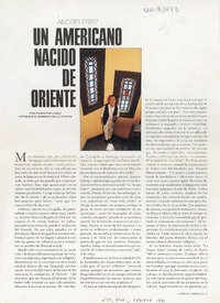 Un americano nacido de oriente  [artículo] Marianne Carey.