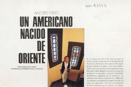 Un americano nacido de oriente  [artículo] Marianne Carey.