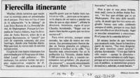 Fierecilla itinerante  [artículo].