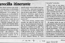 Fierecilla itinerante  [artículo].